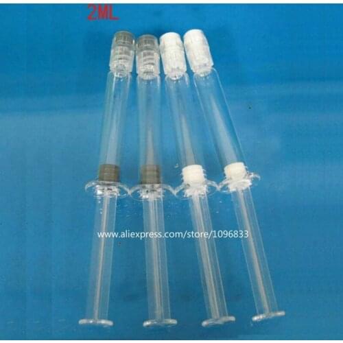 2ML 50pcs 100pcs Cosmetic Syringe Bottle Plastic Essence Packing Tube Empty Cosmetics Refillable Container Clear Small Bottles