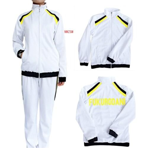 Haikyuu!! Fukurodani Bokuto Koutarou Akaashi Keiji Jacket Pants Cosplay Costume Haikiyu Team Jersey Uniform Sportswear