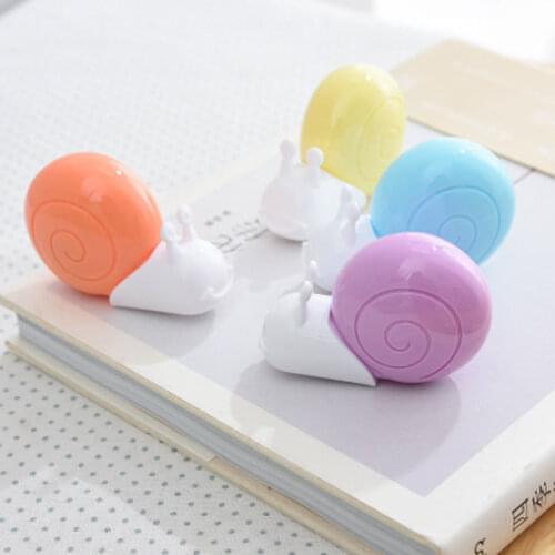 12pcs/lot Correction Tape Kawaii Corrections Paper 6M Cute Animal Snails Material Escolar Stationery Office School Supplies