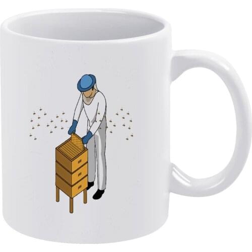 Bee Mug Creative Fun Mug Ceramic Chat Cups