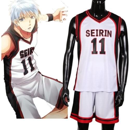 Kuroko no Basuke SEIRIN Basket Ball Uniforms Cosplay Costume Kurokos Basketball Kuroko Tetsuya Men & Women Sportswear Jersey