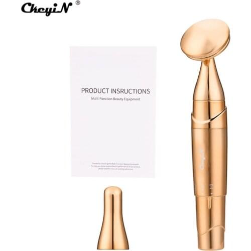 CkeyiN 2In1 Facial Massager Eye Roller High Frequency Vibration Face Lifting Firming Anti Aging Remover Skin Care Tools