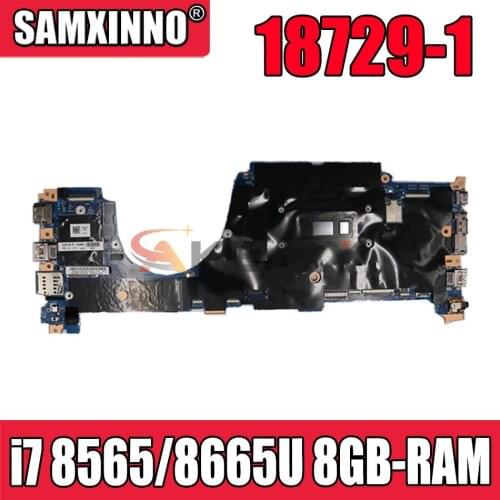 For Lenovo ThinkPad X390 Yoga laptop motherboard 18729-1 448.0G105.0011 with i7 8565/8665U CPU 8GB-RAM tested 100% working