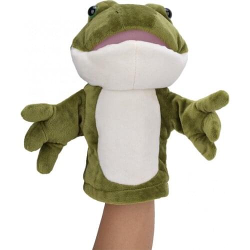 Cute Animals Frog Hand Puppets Story Time Short Plush Toys Dolls Toys for Children Action Figures Baby Plush Puppets Kids Gift