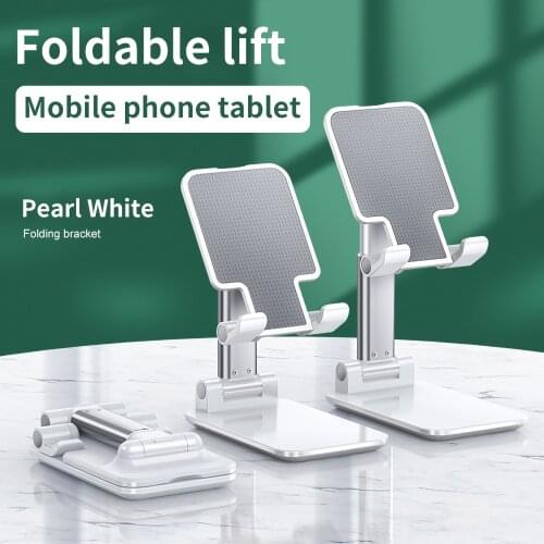 Desk mobile Phone support Telescopic Folded Desktop tablet Phone mount Small size stable Portable stand For Ipad xiaomi Samsung