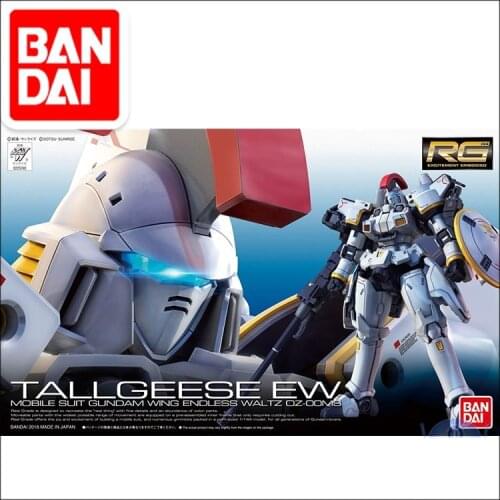 Gundam W Model RG 1/144 Banshee UNICORN TALLGEESE EW Delta Armor Unchained Mobile Suit Kids Toys BANDAI