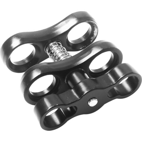Underwater Scuba Diving Ball Joint Arm Clamp Mount for Connecting Strobe/Video Light to Housing Water Sports Accessories