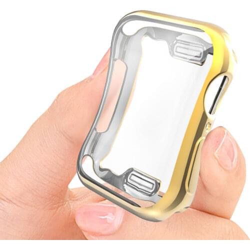Transparent Cover for Apple Watch Series 6 5 4 38MM 42MM 44MM 40MM 360 Full Soft Clear TPU Screen Protector Case for iWatch 3/2