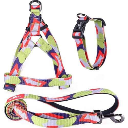 Pet Supplies Dog Cat Adjustable Harness Leash Collar Sets for Puppy Outdoor Lead Walking Chihuahua Terier Schnauzer Accessories