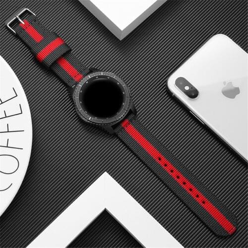 Active 2 straps for samsung galaxy watch 3 41mm 45mm 46mm Gear S3 Frontier nylon band for amazfit bip huawei watch gt 2 e correa