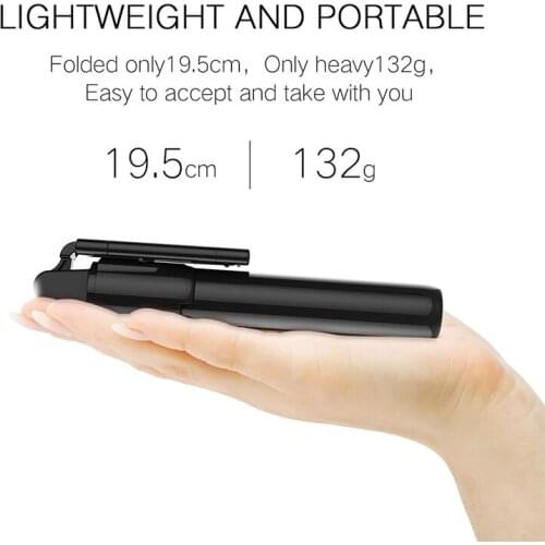 With fill light Remote shutter For IOS Android phone Mini Tripod Extendable Monopod 2021 NEW Bluetooth Wireless Selfie Stick