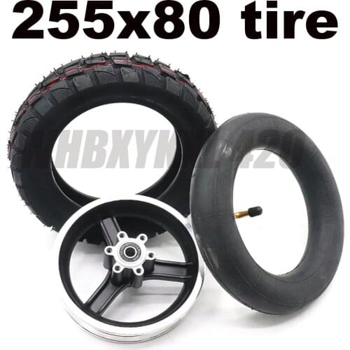 10 inch TUOVT tire for Speedual Grace 10 Zero 10X Kugoo M4 Pro Tire 10x3 Inch Off-Road Inside Outside Tire wheel hub 255x80