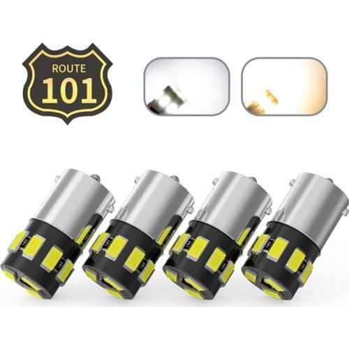 Route101 4X 1156 LED Light Bulbs for RV Travel Trailer Truck 5th Wheel Motorhome Boat and Yacht Marine BA15S 1003 93 1141 Lamps