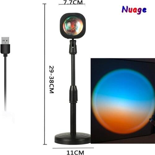 Sun Lamp Projector Led Night Light Atmosphere Projection Wall Decoration Interior Lighting 180 Degree Rotation Projector Lamp