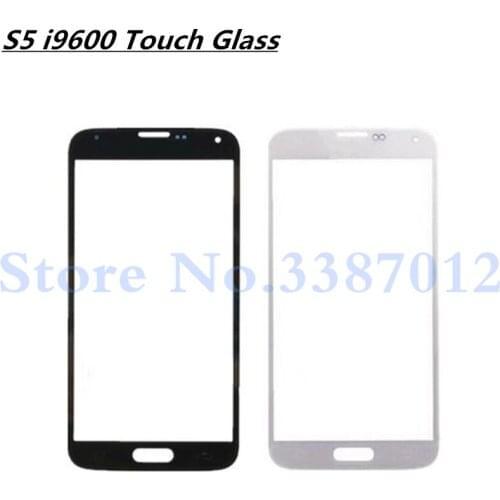 High Quality Touch Panel Screen For Samsung Galaxy S5 I9600 G900 G900F G900H G900I Front Outer Glass Replacement No LCD