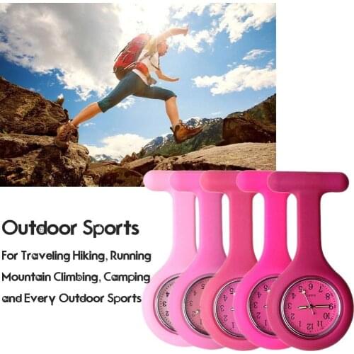 High Quality Nurse Watch Pocket Watches for Girls Silicone Nurse Watch Brooch Tunic Watch Reloj De Regalo