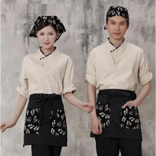 Japanese kimono Restaurant waitress uniform Sushi chef uniform Kimono Tops