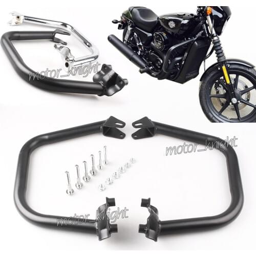 Motorcycle Mustache Engine Guard Highway Crash Bar For Harley Street 500 750 XG500 XG750 2015 2016 2017 2018 Black Chrome