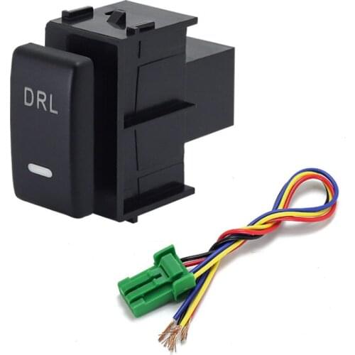 1PC DRL LED Parking radar Battery power supply Steering Sheel Heating Rearview fan Switch Button For Nissan Qashqai 08-15