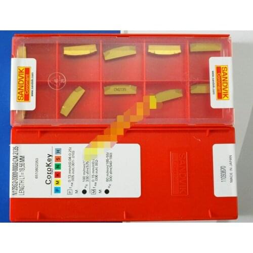 10PCS CARBIDE INSERT N123G2-0300-0002-CM 2135