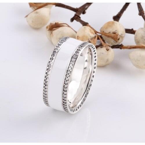 100% 925 Sterling Silver Pan Ring Creative Heart To Heart Fashion Ring For Women Wedding Party Gift Fashion Jewelry