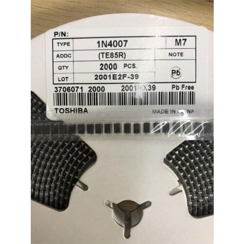 1000pcs/lot DIODE M7 1N4007 SMD 1A 1000V IN4007 Rectifier Diode In Stock