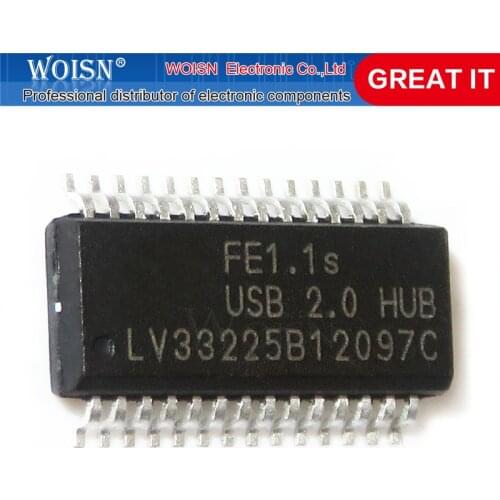 2pcs/lot FE1.1S SSOP-28 USB 2.0 HUB SSOP28 QPF48 FE11S SSOP QFP FE1.1 SMD new and original In Stock