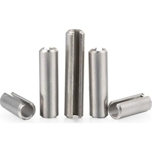 20pcs M4 304 stainless steel opening pins elasticity pincylindrical dowels positioning spring dowel GB879 8mm-60mm length