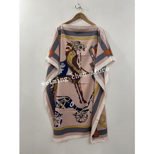 2colors (Dress Length 102cm,Bust :136cm) New African Print silk knee Rock Style Dashiki Famous Dress For women/Lady