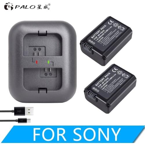 NP-FW50 NP FW50 fw50 2000mAh Camera Battery + LED USB Charger For Sony Alpha a6500 a6300 a6000 a5000 a3000 a7R NEX-3