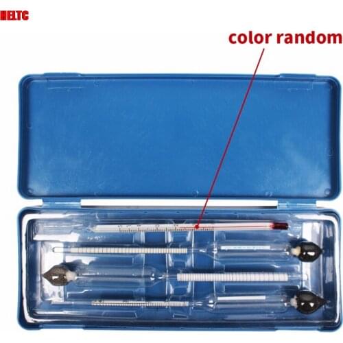 Hydrometer + Thermometer Alcohol Meter 0-100% Measure DIY Proof Hydrometers Tester Tool Home & Living Lab Equipment