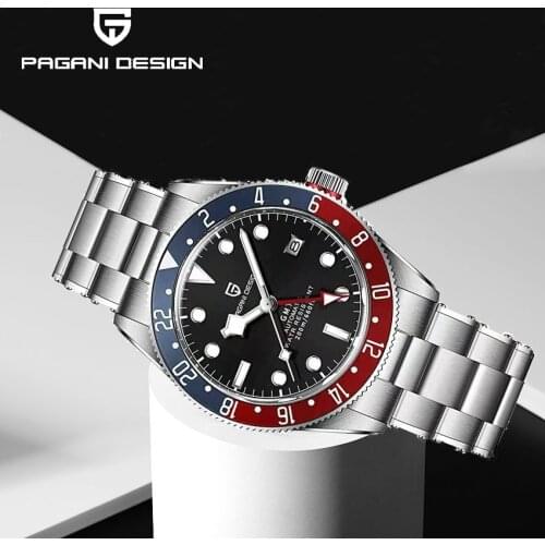 2021 New PAGANI DESING Men Watch Top Luxury Brand BB58 Mens Mechanical Watches GMT Sapphire Crystal Luminous Clock Orologio Uomo