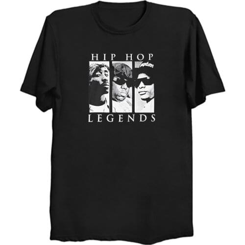 Hip Hop Legend Tupac 2Pac T-Shirt Printing Black Cotton T-shirt High Way To Hell Music Cool Vintage T Shirt Camisetas Hombre