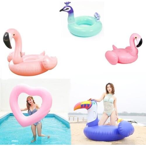 Giant Inflatable Swimming Ring Floating Adult Tube Ring Swimming Pool Party Toy Riding Air Cushion Ring Party Gift