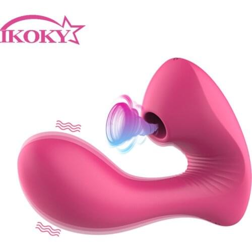 IKOKY Dildo Vibrators Female Masturbation Sex Toys For Woman Clitoris Stimulation Adult Products Oral Sex Vagina Sucking