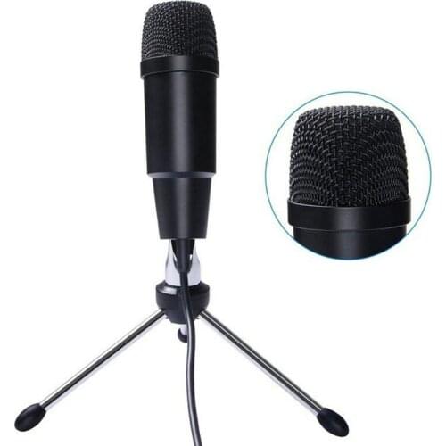 USB Microphone Condenser Professional Wired Studio Karaoke Mic For Computer Pc Video Recording Msn With Stand Tripod