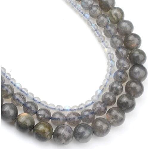 Natural AAA+ Labradorite 6mm Round Stone Beads for Jewelry Making 15inch Gemstone