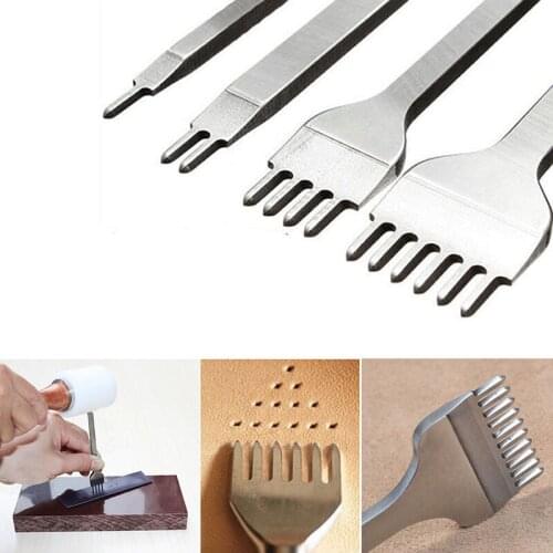 New Arrival Leather Craft Tool Set Stainless Steel Hole Chisel Graving Stitching Punch Tools Kit