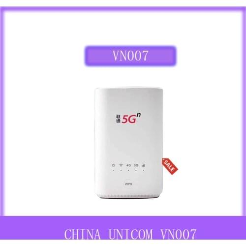 Original China Unicom 5G CPE VN007 2.3Gbps Wireless CPE 5G NSA/SA NR n1/n3/n8/n20/n21/n77/n78/n79 4G LTE Band1/3/8 With SIM Card