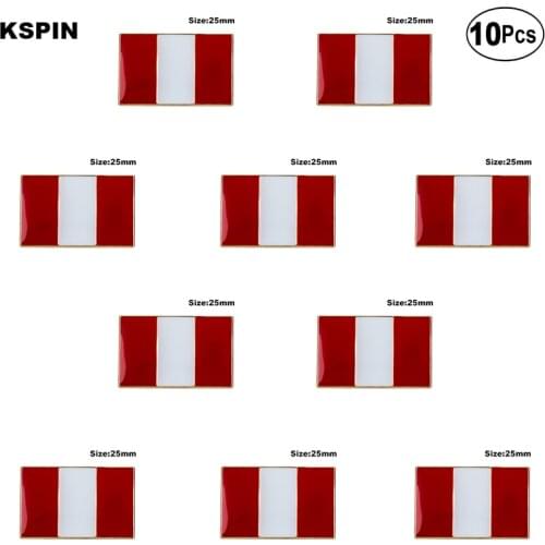 Peru Lapel Pin Flag badge Brooch Pins Badges 10Pcs a Lot