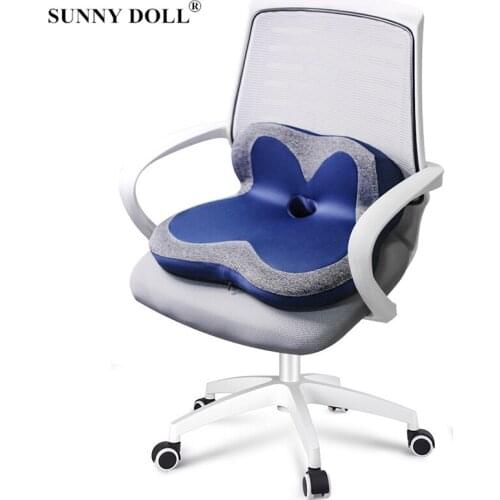 Memory Foam Beautiful Buttock Cushions Comfort Orthopedic Car Seat Home Office Chair Hip Pad Hip Lift Latex Seat Cushion Cojines