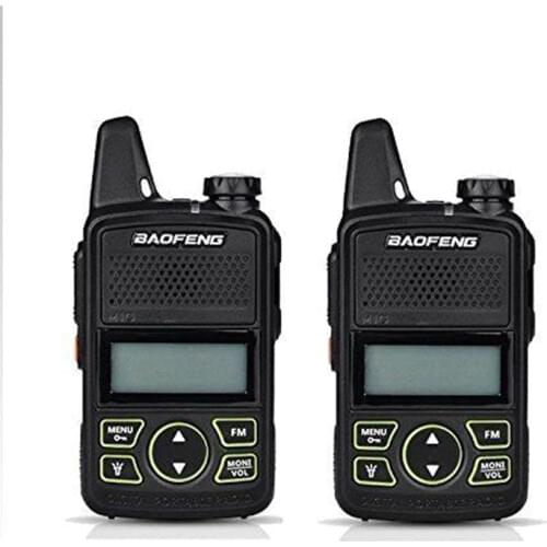 2pcs BAOFENG BF-T1 MINI Walkie Talkie UHF 400-470mhz 20CH BF T1 Walkie Talkie Portable Ham Radio Baofeng T1 Handheld Transceive
