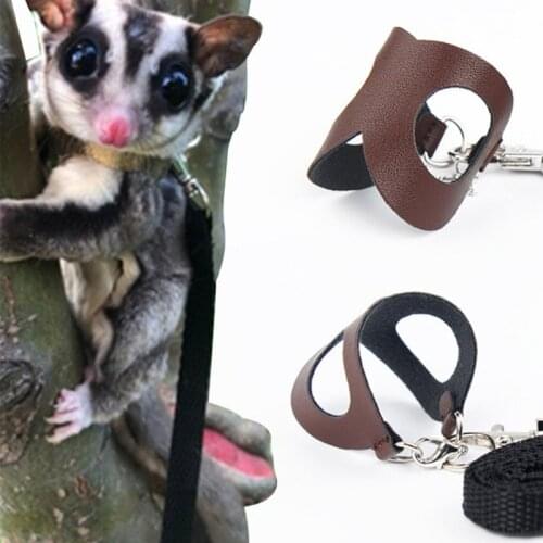 Small Pet Hamster Leash Harness Rope Gerbil Cotton Rope Harness Lead Collar for Rat Mouse Hamster Pet Cage Leash