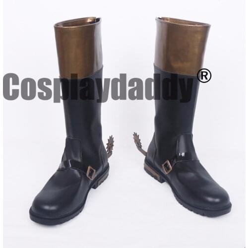 Beauty and the Beast 2017 Film Movie Gaston Cowboy Cosplay Long Boots Shoes S008