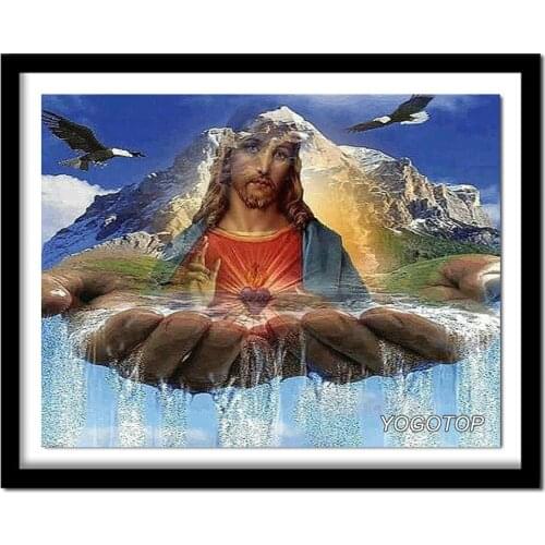 DIY Diamond Embroidery Jesus landscape Diamond Painting Cross Stitch Diamond Embroidery With Home Decoration NW303