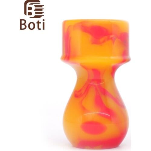 Boti Brush- Totem Handle Red Yellow Color Shaving Brush Handle Mens Beard Tool Daily hair care products