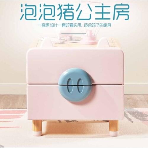 Solid wood lockers bedside lockers children storage cabinets bedside lockers pine girls' room