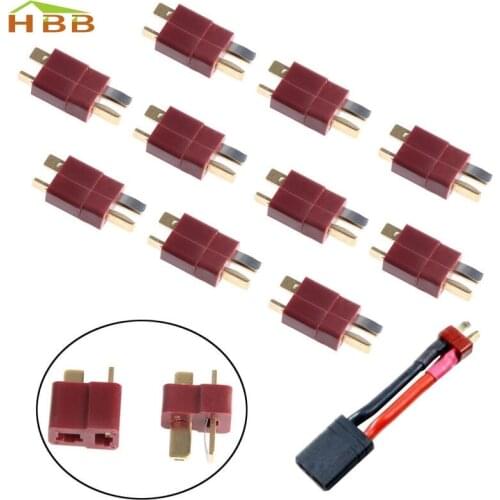 10 Pairs T Plug Male & Female Deans Connectors Style For RC LiPo Battery #046