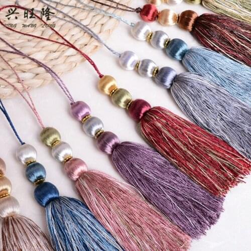 XWL 10Pcs/Lot Curtain Small Cord Tassel Fringe Curtain Accessories DIY Sofa Tablecloth Valance Decorative Key Tassel For Sewing