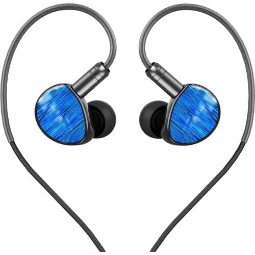 Shuoer Soloist | Silicone fused Kevlar dynamic driver IEM headphones with dual pin 6N OCC 2.5mm balanced cable and 4.4mm adapter